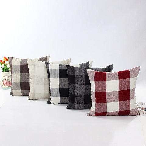 Lattice square pillow, home living room sofa pillow