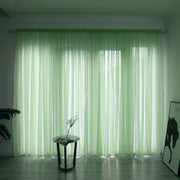 Simple And Modern Balcony Solid Color Gauze Curtain