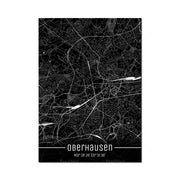 Map Black Line Poster Canvas Painting Home Decor Wall Art
