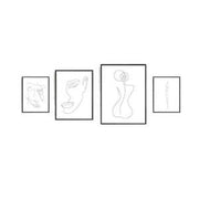 Chic Feminine Canvas Simple Wall Art Home Decor
