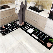 Kitchen Floor Mats, Long Oil-proof Foot Mats, Bathroom Mats